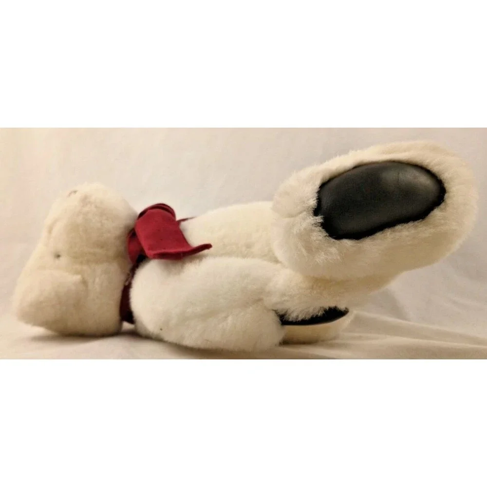 Vintage GUND Collector's Classic White Teddy Bear 1992 Brown Nose & Eyes
